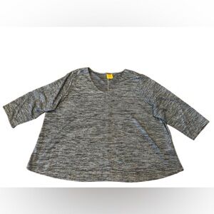 Ruby Rd. Women’s Black and White Striped Top Size 3X